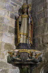 Bild: Kunstwerke in der Église Saint-Ronan in Locronan 