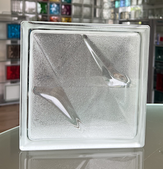 SEVES Clear 1919/8 Stella Decorative Glass Design Glass Block Glassblock Glasbausteine Glassteine Clear Glasdesign Deutschland Schweiz Österreich Wien Luxemburg Liechtenstein Solaris Glasbaustein Klare Glasstein Glassteinwände Glasbausteinwände Glaswand G
