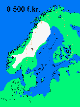 Istiden för 10000 år sedan. Foto från Pinterest