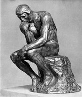 Berühmte Steinskulptur: Der Denker von Auguste Rodin