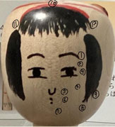 写真3 こけし頭部