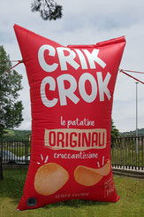 Patatine Crik Crok, Gonfiabile Pubblicitario