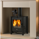 Clickandbay-Thermal-Powered-Fireplace-Wood-Stove -Fan - Black