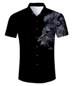 Clickandbay- Camicia-Hawaiana-da-Uomo-Estiva-Nero