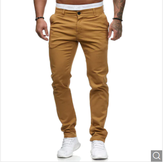 Clickandbay- Casual-Trousers-Men's-European - American Style - Yellow 