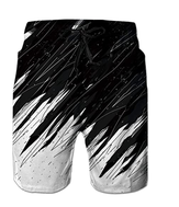 Clickandbay- Uomini-Tronchi-per-la-Spiaggia-da-Uomo- Black-White