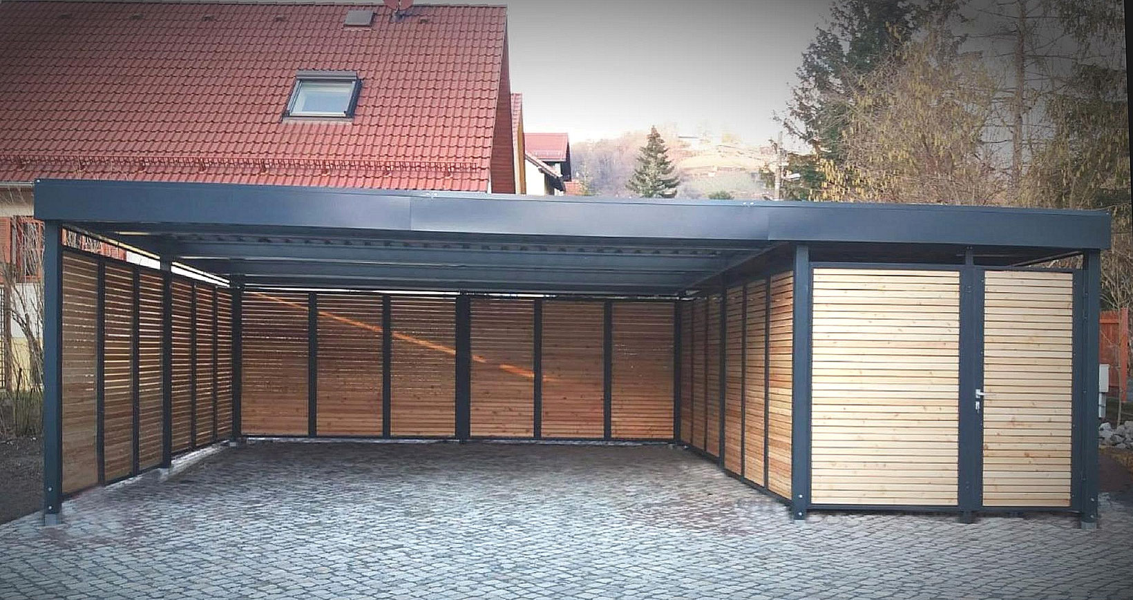 Carport Abstellraum Seitlich