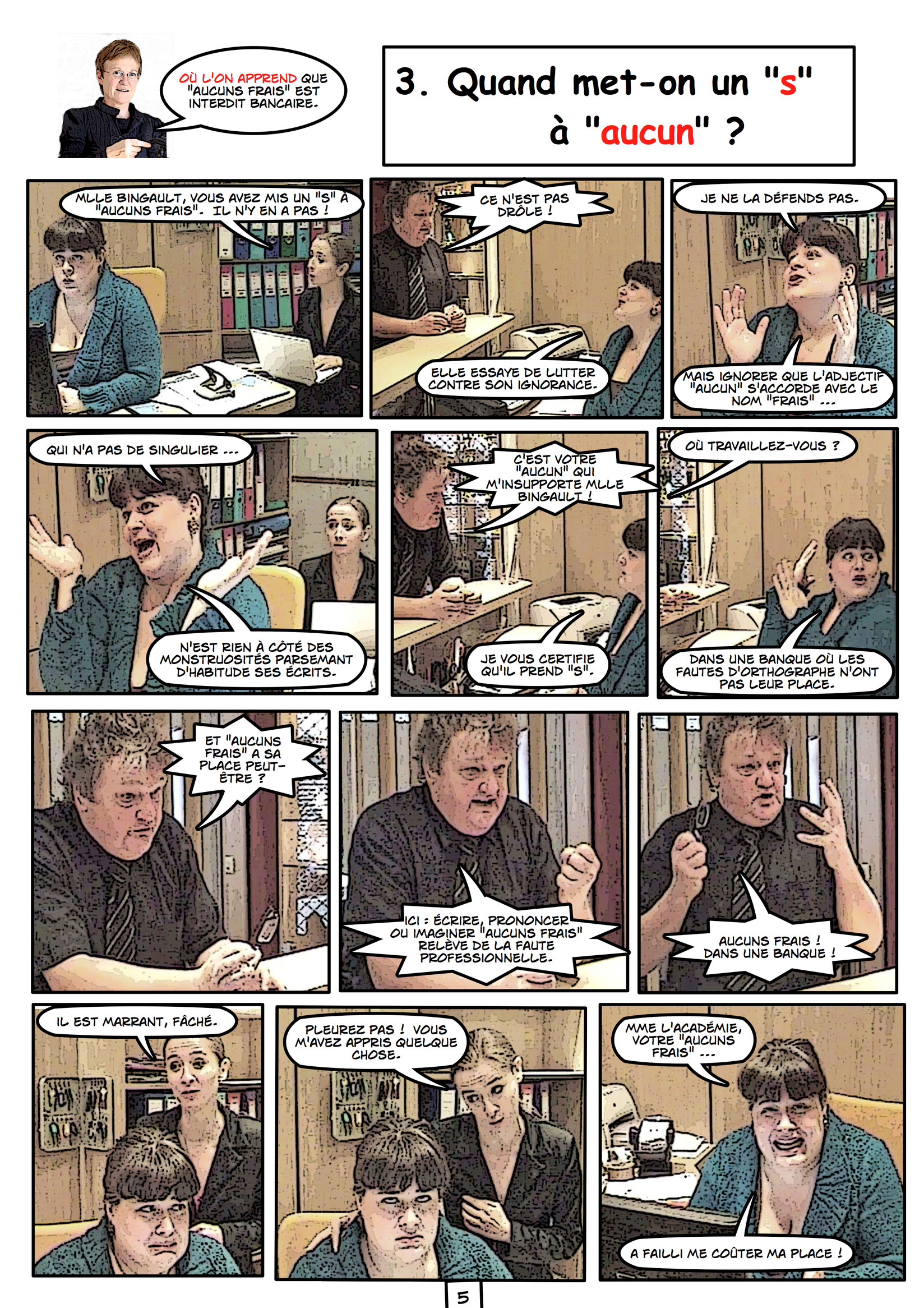 99 Questions à Mon Coach D Orthographe Vive le rire ! websérie, livres, BD - Site de bernardfripiat