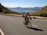 Chantal dans la montée de Polença