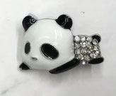 小っちゃなブローチ  ビジューパンダ 880円→480円(税込)   2.5×1.5cm