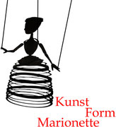 Logo des Vereins KunstForm Marionette e.V.  Verlinkung zur Website www.kustform-marionette.eu