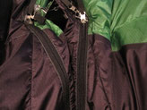 Valandre Grasshopper, zipper UPDATE, left Updated, right before