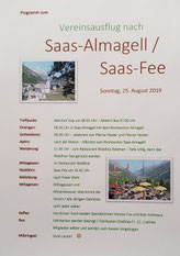 Vereinsausflug nach Saas-Almagell 2019