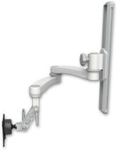 ウォールトラック式モニターアーム ダブルアーム(逆向き・26.7cm×2)ASUL500i-T19-A2
