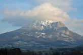 neige sur le bugarach