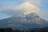 neige sur le bugarach