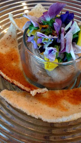 Our deliciously smooth pate starter at Bistro Michel in Johannesburg. Dante Harker