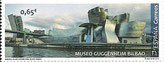 SELLO ESPAÑA - 2.018 - MUSEOS - MUSEO GUGGENHEIM - BILBAO - 0,65 CÉNTIMOS DE EURO - COLOR MULTICOLOR - EDIFIL NÚMERO 5216 (SELLO **NUEVO SIN SEÑAL DE FIJASELLOS) 1€.