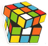 PEGATINA/STICKER - CUBO DE RUBIK - 6,4 CM X 6,5 CM (NUEVA) 1,20€.