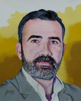 - Retrato realizado a pastel, 40x50 cm.