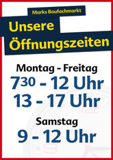 Öffnungszeiten MARKS Baufachmarkt in Schleswig