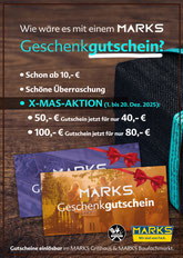 Marks Geschenkgutschein X-MAS-Aktion
