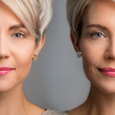 Ohrschmuck zum wenden in Weissgold und Rotgold, aus der Himalaja Kollektion der Goldschmiede OBSESSION Zürich und Wetzikon.