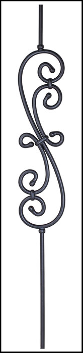 wrought iron spindles PS1051-1RD