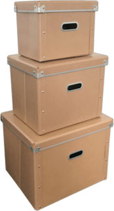 収納箱　３サイズ　ライトブラウン