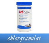 Chlorgranulat organisch HTH SPA Wasserpflege Whirlpoolchemie Symbol