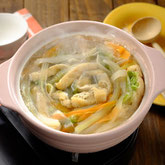 大根のスライス野菜鍋