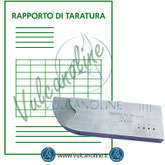 Taratura blocco di calibrazione rilevatore di difetti
