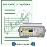 Taratura generatore di funzioni e forme onda