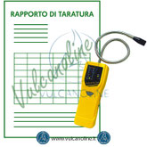 Taratura rilevatori di gas, cercafughe, analizzatori di combustione