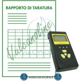 Taratura misuratore di radioattività