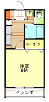 ライフステージイノセント１K　 間取り図