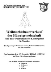 17.12.-ab 13 Uhr-   Baum-Verkauf