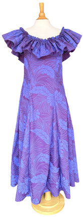 L Ruffle Neck Dress