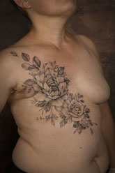 Sœurs d’Encre tatoueuses Rose Tattoo tatouage cancer du sein 18