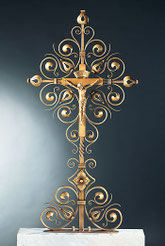 Schmiedebronze Grabkreuz 141x72cm