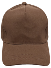 Kappe uni 5-Panel dunkelgrau