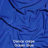 joustava kangas lycra dance crepe ocean blue