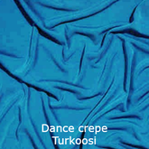 joustava kangas lycra dance crepe turkoosi