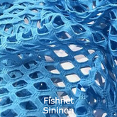 joustava kangas verkko net fishnet sininen