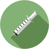 Spritze für Impfung in München