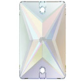 Swarovski 3250 Rectangle Crystal AB