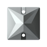 Swarovski 3240 Square Jet Hematite