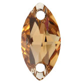 Swarovski 3223 Navette Light Colorado Topaz
