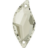Swarovski 3254 Diamond Leaf Crystal Silver Shade