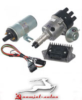 Satz elektronische Zündung ZAZ 968, ZAZ 968A, ZAZ 968M. Set Contactless ignition system  SAS-968, SAS-968A, SAS-968M.  Бесконтактное электронное зажигание с датчиком Холла ЗАЗ 968, ЗАЗ 968А, ЗАЗ 968М. 
